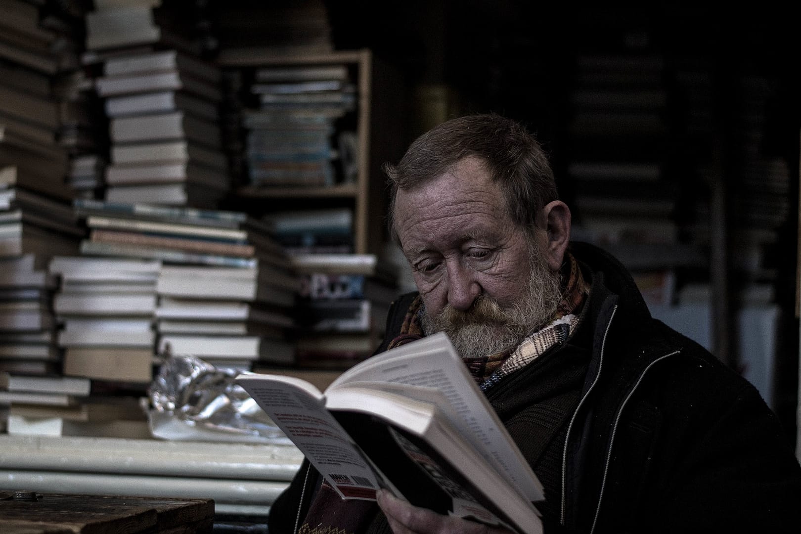 man reading