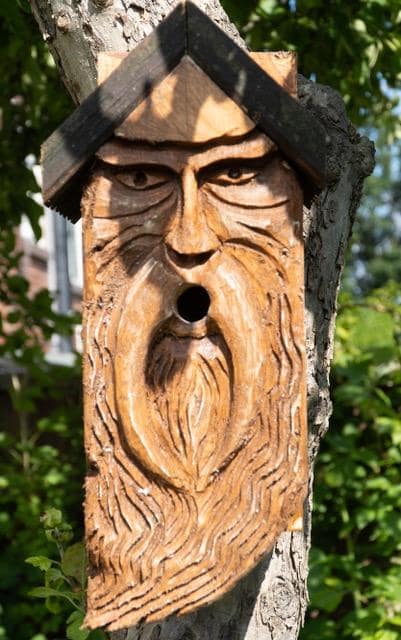 Wood Spirit Bird House